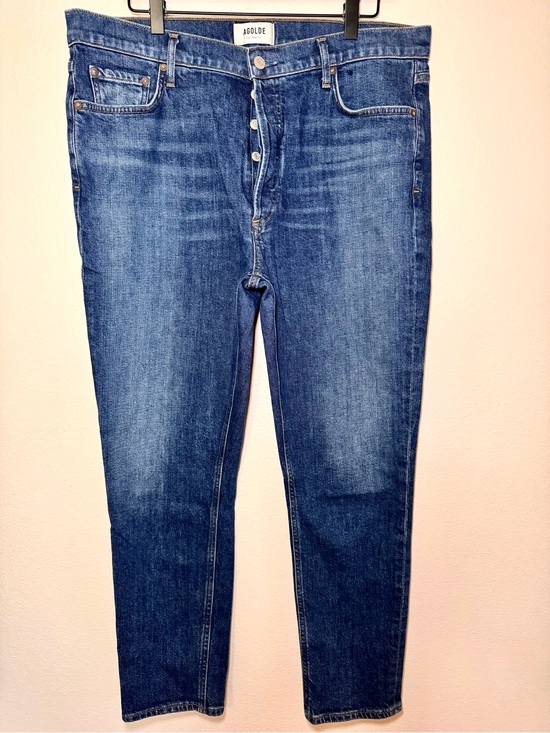 Agolde Denim - AGOLDE Nico High Rise Slim Jeans Fixation Button Fly Size 32